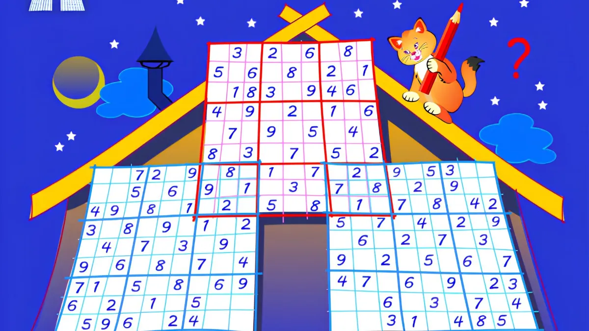 A player working through a Kakuro number puzzle grid